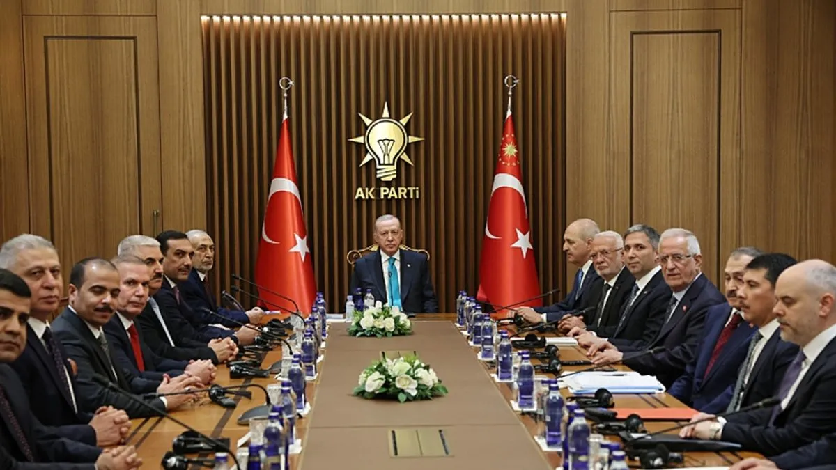 Başkan Erdoğan, Irak Temsilciler Meclisi Başkanı Meşhedani ile görüştü Başkan Erdoğan, Irak Temsilciler Meclisi Başkanı Meşhedani ile görüştü