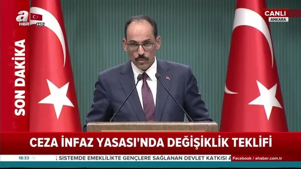 Son dakika: Cumhurbaşkanlığı Sözcüsü İbrahim Kalın'dan EYT ve af yasası hakkında açıklama!