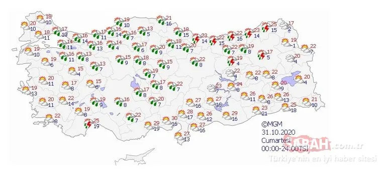 BUGÜN BAŞLIYOR! Meteoroloji’den son dakika sağanak yağış ve hava durumu uyarısı geldi! Başta İstanbul olmak üzere…