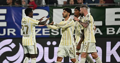 Fenerbahçe’nin yıldızı Asensio golle döndü! Rize’de açılışı yaptı...