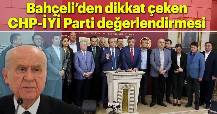 Bahçeli’den 15 milletvekillik CHP-İYİ Parti değerlendirmesi