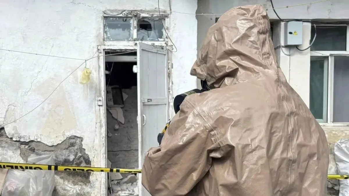 Ardahan’ın Hanak ilçesinde tüp patlaması: 1 kişi yaralandı