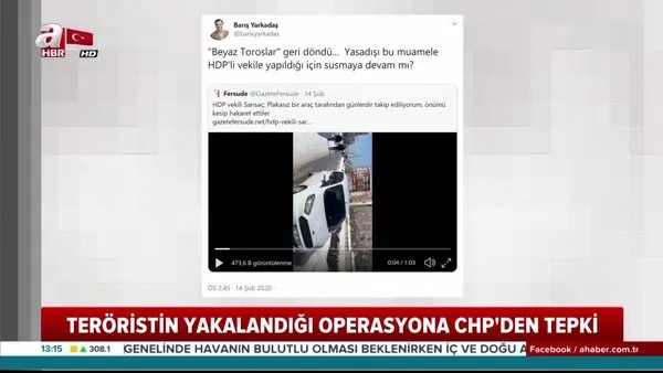 HDP'li vekilin aracında teröristin yakalandığı operasyona CHP'den tepki | Video