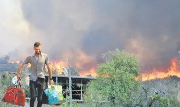 Mersin’de orman yangını evleri tehdit ediyor