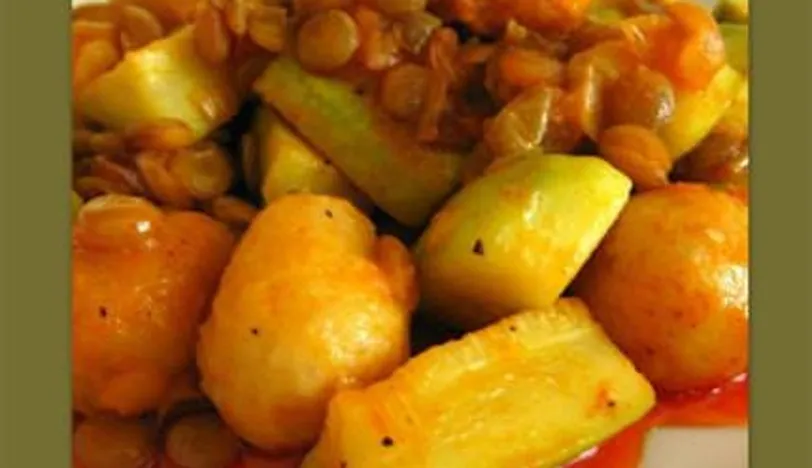 Bulgur köfteli kabak yemeği