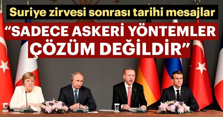 Son dakika: Suriye zirvesinin ardından liderler ortak basın toplantısı yapıyor