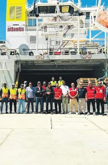 Türkiye-Katar iyilik gemisi Gazze yolcusu