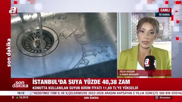 Son Dakika: İstanbul'da suya 40.38 zam! | Video
