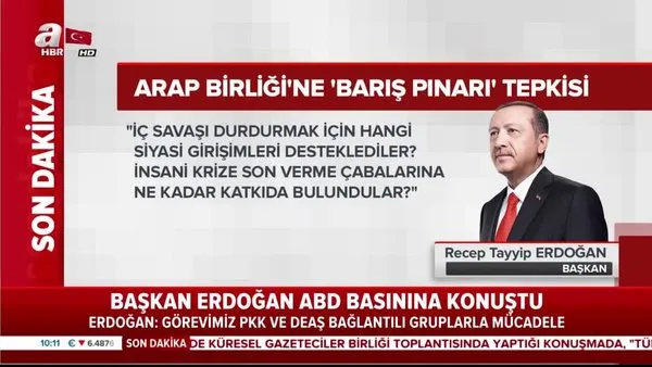 Başkan Erdoğan ABD basınına konuştu