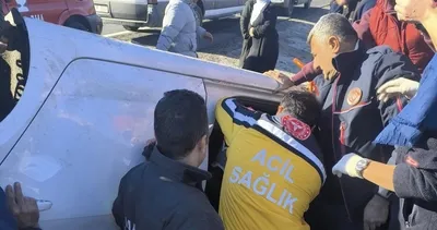 Nusaybin’de otomobil takla attı: 2 yaralı