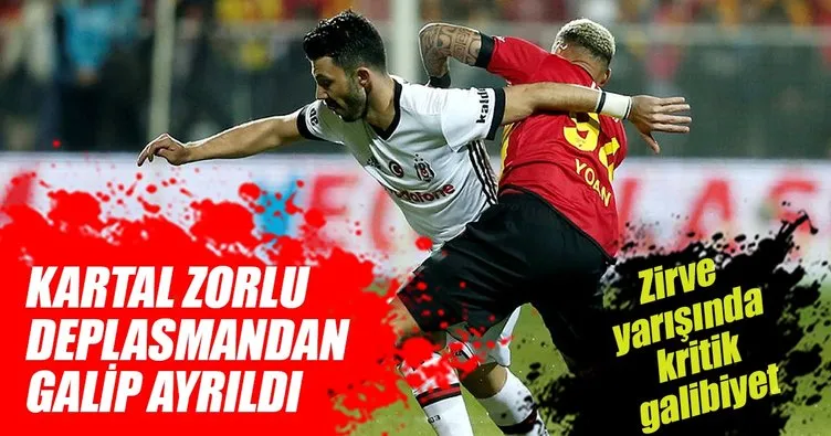 Beşiktaş zorlu Göztepe deplasmanından galip ayrıldı