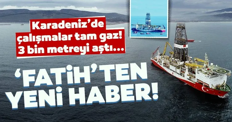 Fatih Sondaj Gemisi’nden yeni haber! Karadeniz’deki doğal gaz çalışmaları tam gaz sürüyor