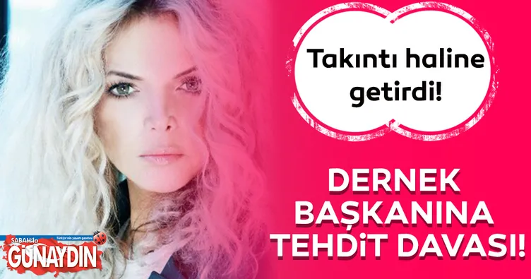 Dernek başkanına tehdit davası