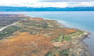 İznik gölü 50 metre çekildi