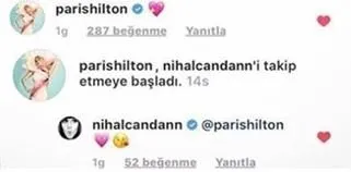 Paris Hilton, Nihal Candan’ı takip etmeye başladı