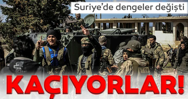 Suriye’de dengeler değişti! Kaçıyorlar