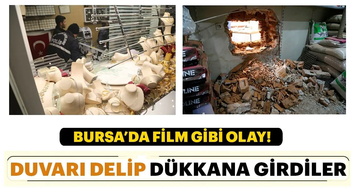 Yan dükkandan duvarı delip kuyumcuya giren hırsızlar, 10 kilo altın Yan dükkandan duvarı delip kuyumcuya giren hırsızlar, 10 kilo altın