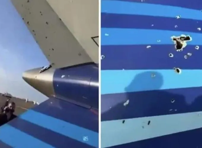 Kazakistan’da düşen yolcu uçağı kazasının perde arkası! Kazak medyası o görüntüyle çalkalandı: Uçak gövdesindeki deliklerin nedeni…