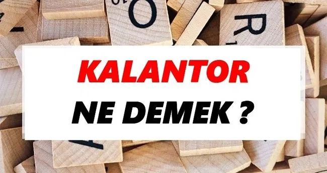 Kalantor Ne Demek? TDK’ya Göre Kalantor Sözlük Anlamı Nedir?