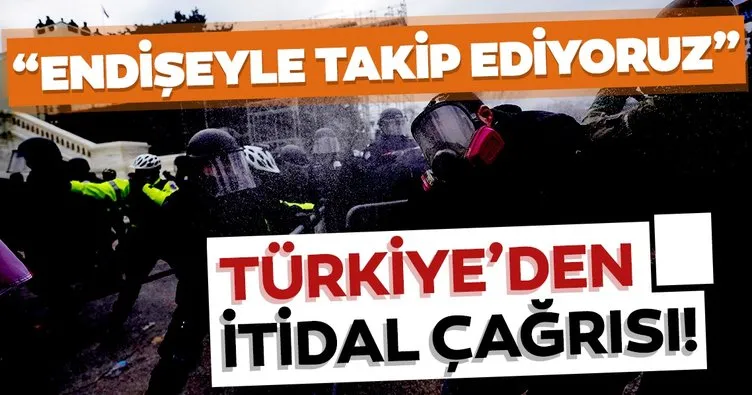 Dışişleri Bakanlığından son dakika ABD açıklaması! ABD’de Trump destekçileri Kongre Binasını basmıştı