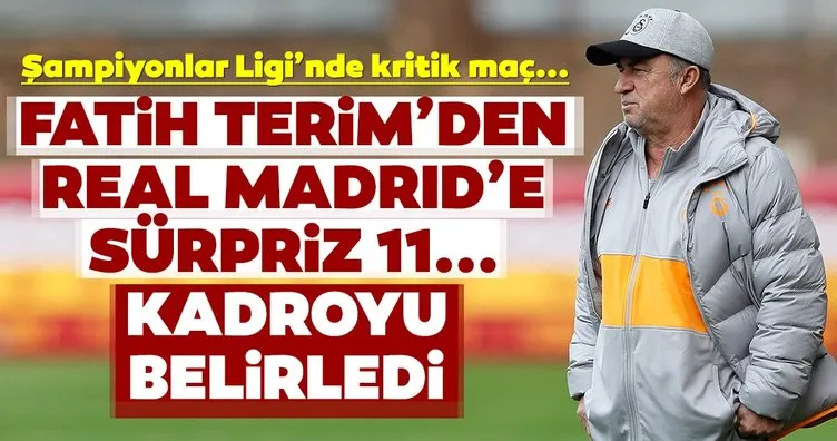 Real Madrid - Galatasaray muhtemel 11’ler | Fatih Terim’den sürpriz kadro...