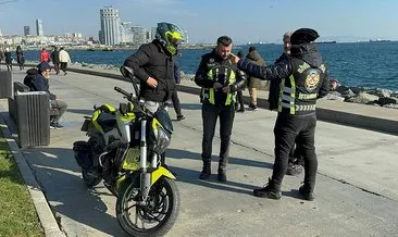 Yaya yolunu kullanan motosiklet sürücülerine ceza