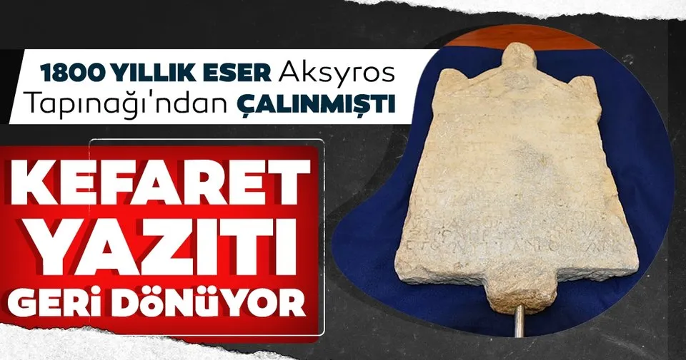 Italya Da Teslim Alinan Lidya Donemine Ait Kefaret Yaziti Turkiye Ye Donuyor En Son Haber