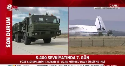 S-400 teslimatında 15. uçak Mürted Hava Üssü’ne indi