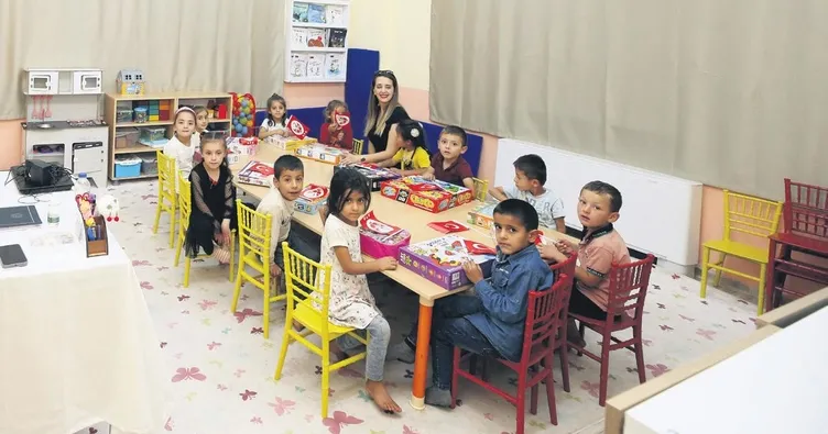 Köy okulunun havası değişti