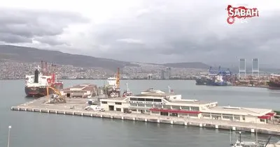 Doğu Akdeniz’de hukuk dışı arama yapılan Roseline A gemisi İzmir Limanı’na yanaştı | Video