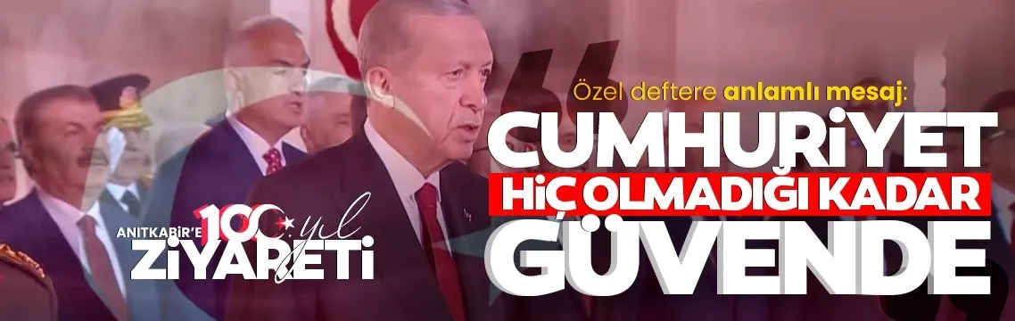 Başkan Erdoğan ve devlet erkanı Anıtkabir’i ziyaret etti