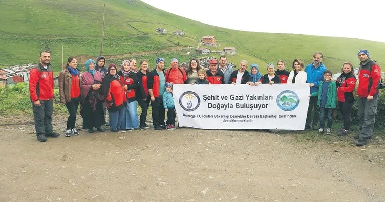 Şehit aileleri doğayla buluştu