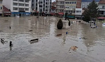 Havza’da sağanak yağış hayatı felç etti