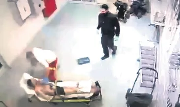 Sağlıkçı dövdü polizei seyretti