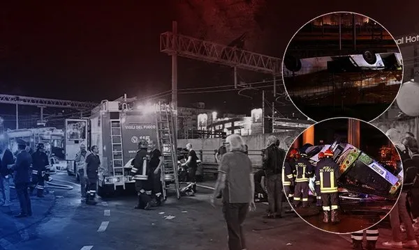 İtalya'da katliam gibi kaza: 20'den fazla kişi hayatını kaybetti, çok sayıda yaralı var - Galeri - Dünya