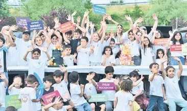 Çocukların yüzü güldü