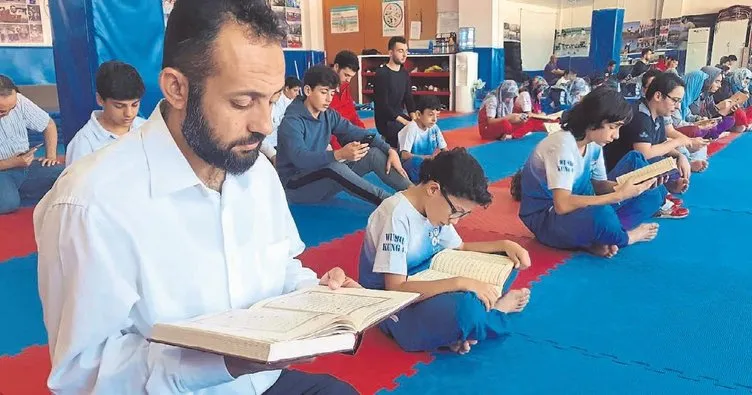 Wushu sporcuları, Mehmetçik için Fetih suresini okudu