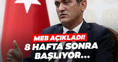 MEB tarih vererek duyurdu! Yüz yüze eğitime 8 hafta sonra ara veriliyor...