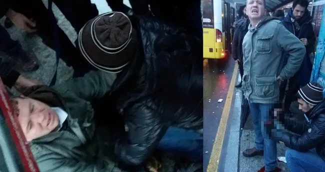 Son dakika! Yenibosna metrobüs durağında bıçaklı saldırı dehşeti...