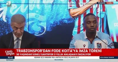 Trabzonspor yeni transfer Fode Koita’ya imza töreni düzenledi!