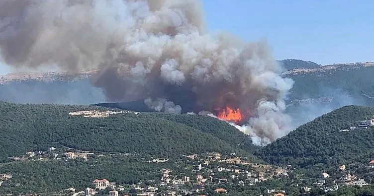 Lübnan'da orman yangını: Yayılarak devam ediyor