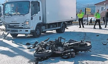 Motosikletli genç kızın hazin sonu