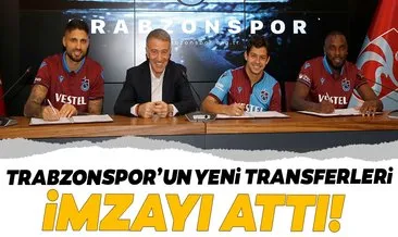 Trabzonspor yeni transferlerine imzayı attırdı
