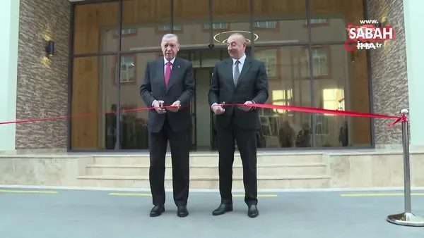 Erdoğan ve Aliyev, modernize edilen Nahçıvan Askeri Kompleksi'nin açılışını yaptı | Video