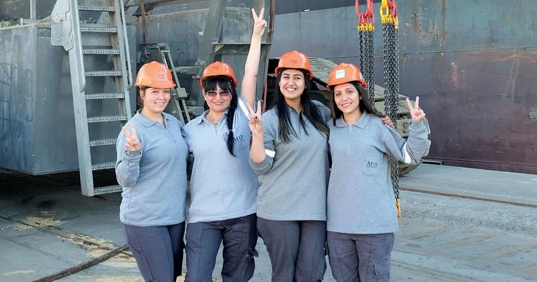 Mersin Uluslararası Limanı’nın kadın vinç operatörleri