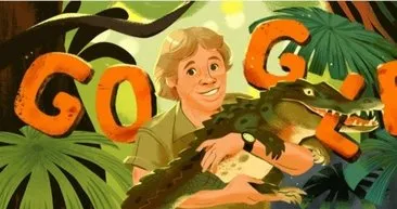 Google Steve Irwin için Doodle yaptı!