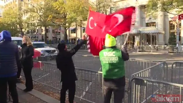 Başkan Erdoğan'a Washington'da coşkulu karşılama