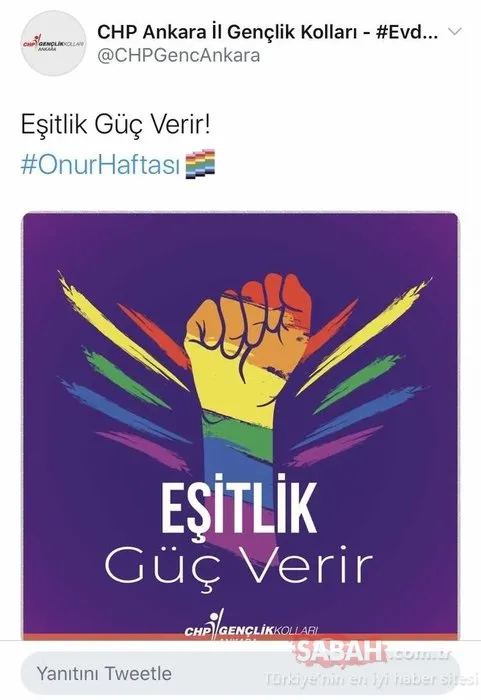 CHP’li siyasetçiler ve gençlik kollarından; lezbiyen, gey, biseksüellerle ilgili çalışmalar yapan LGBT Hareketi’ne destek!