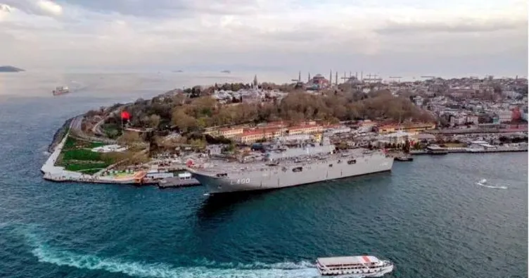Ziyarete açılan TCG Anadolu’ya yoğun ilgi