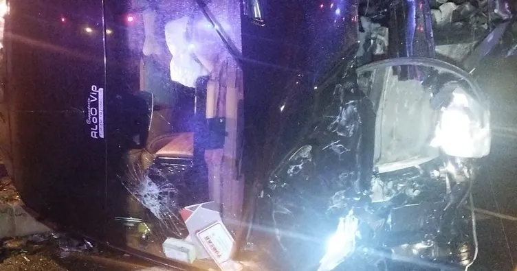 Nevşehir’de feci kaza: Otobüs ile otomobil birbirine girdi! 1 ölü, 10 yaralı